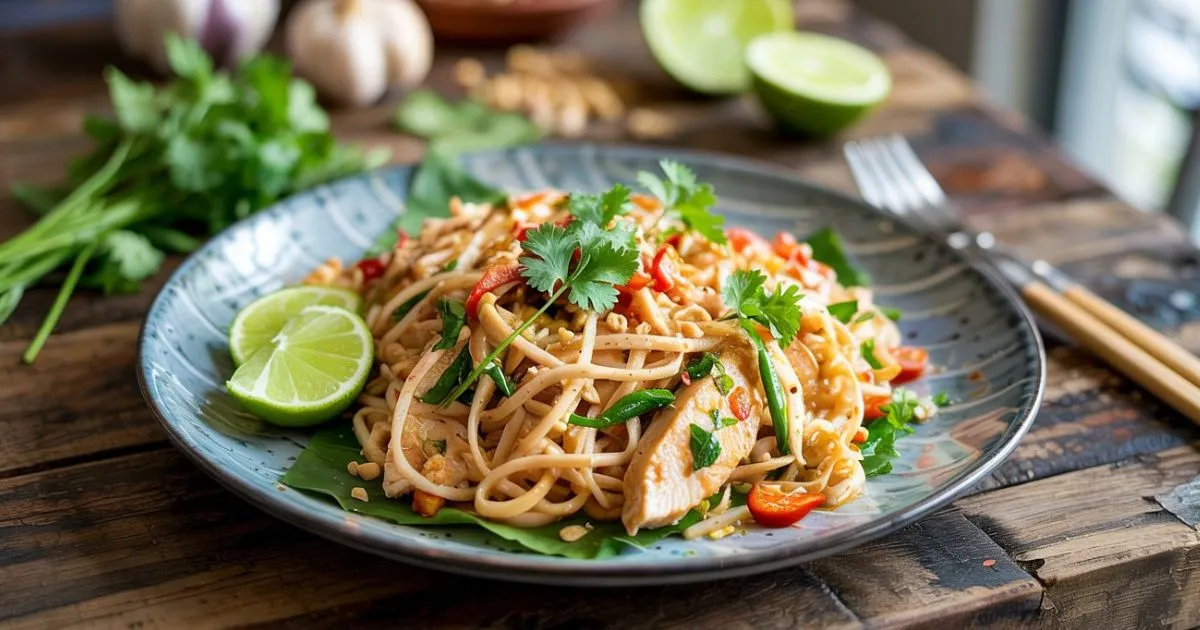 Healthy Chicken Pad Thai Recipe